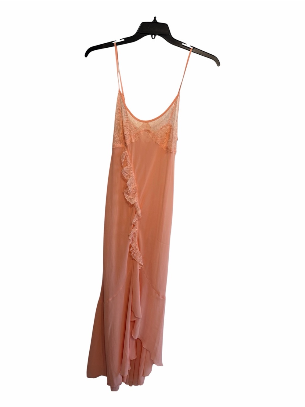 Victoria's Secret Peach Lace-Trim Slip Dress